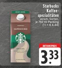 Kaffeespezialitäten Cappuccino Angebote von Starbucks bei E center Bocholt für 3,33 €