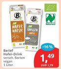 Hafer-Drink von Berief für 1,49 € bei budni im Angebot Hafer-Drink von Berief im aktuellen budni Prospekt