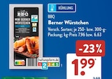 Berner Würstchen von BBQ im aktuellen ALDI SÜD Prospekt für 1,99 €