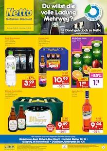Bitburger im aktuellen Netto Marken-Discount Prospekt (Meerbusch) Bitburger im Netto Marken-Discount Prospekt "DER ORT, AN DEM DU IMMER AUSGEZEICHNETE PREISE FINDEST." mit 2 Seiten (Meerbusch)