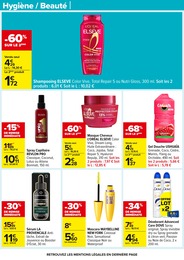 Prix et réduction Mascara dans le prospectus Carrefour en cours Offre Mascara dans le catalogue Carrefour du moment à la page 62