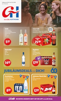 Getränke Hoffmann Prospekt der Woche "Aktuelle Angebote" Seite 1, 20.07.2026 bis 25.07.2026 für Münchberg Aktueller Getränke Hoffmann Prospekt "Aktuelle Angebote" Seite 1 von 9 Seiten für Münchberg