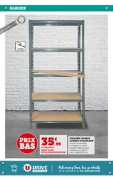 Prix et réduction Meuble dans le prospectus Super U en cours Offre Meuble dans le catalogue Super U du moment à la page 12