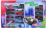 Coffret 13 véhicules Néon Racers - MAJORETTE dans le catalogue La Grande Récré