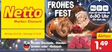 Rinder-Roulade, -Keulenbraten oder -Gulasch bei Netto Marken-Discount im Prospekt "" für 1,49 €