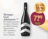 Bio-Spätburgunder Angebote von Weingut Graf Adelmann bei tegut Leonberg für 7,99 €