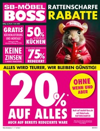 SB Möbel Boss Prospekt für Fritzlar mit 12 Seiten SB Möbel Boss Prospekt für Fritzlar: "RATTENSCHARFE RABATTE", 12 Seiten, 06.01.2025 - 12.01.2025