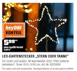 Led-Gartenstecker „stern Oder Tanne“ im Angebot bei OBI in Soest Led-Gartenstecker „stern Oder Tanne“ Angebote bei OBI Soest für 5,99 €