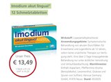 Imodium akut lingual bei LINDA Premiumapotheke im Königsbach-Stein Prospekt für 13,49 €