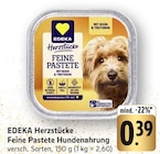 Herzstücke Feine Pastete Hundenahrung Angebote von EDEKA bei E center Nürtingen für 0,39 €