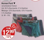 Herren Pant für 12,99 € bei V-Markt im Angebot Herren Pant im aktuellen V-Markt Prospekt