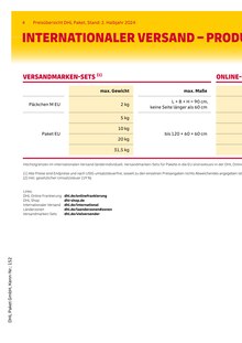 Reis im DHL Packstation Prospekt "PREISÜBERSICHT" mit 11 Seiten (München)