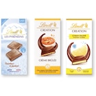 SUR TOUTES LES TABLETTES - LINDT CRÉATION, LINDOR ET PYRÉNÉENS en promo chez Carrefour SUR TOUTES LES TABLETTES - LINDT CRÉATION, LINDOR ET PYRÉNÉENS dans le catalogue Carrefour