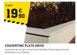 Promo Couvertine plate grise à 19,90 € dans le catalogue Tout Faire à Marcellaz-Albanais