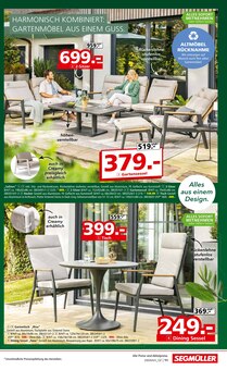 Sofa im Segmüller Prospekt "Gartenmöbel Fachzentrum" mit 24 Seiten (Augsburg)