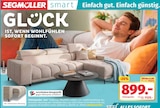 Polstergarnitur „Tom“ im Segmüller Prospekt Polstergarnitur „Tom“ im aktuellen Segmüller Prospekt für 899,00 €