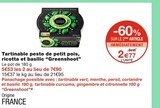Tartinable pesto de petit pois, ricotta et basilic - Greenshoot en promo chez Monoprix Tartinable pesto de petit pois, ricotta et basilic - Greenshoot dans le catalogue Monoprix