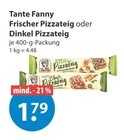 Frischer Pizzateig von Tante Fanny im aktuellen V-Markt Prospekt für 1,79 €