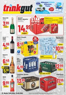 Cola im aktuellen Trinkgut Prospekt (Hückelhoven) Cola im Trinkgut Prospekt "Aktuelle Angebote" mit 6 Seiten (Hückelhoven)