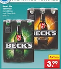 Beck's Pils oder Gold im Netto Marken-Discount Prospekt Beck's Pils oder Gold von Beck's im aktuellen Netto Marken-Discount Prospekt für 3,99 €