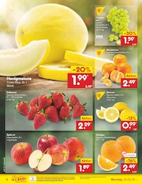 Honigmelone Angebot im aktuellen Netto Marken-Discount Prospekt auf Seite 4