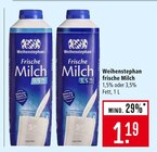 Frische Milch 1,5% Fett im Angebot bei Marktkauf in Ravensburg Frische Milch 1,5% Fett Angebote von Weihenstephan bei Marktkauf Ravensburg für 1,19 €