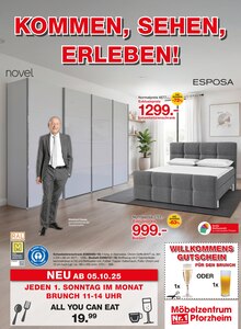 Aktueller Möbelzentrum Pforzheim Prospekt "Kommen, sehen, erleben!" Seite 1 von 16 Seiten