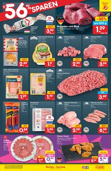 Fleisch im Netto Marken-Discount Prospekt "Aktuelle Angebote" mit 51 Seiten (Rostock)