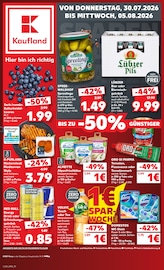 Kaufland Supermarkt Prospekt der aktuellen Woche mit 66 Seiten, gültig von 30.07.2026 bis 05.08.2026, in Nünchritz und Umgebung Aktueller Kaufland Supermarkt Prospekt in Nünchritz und Umgebung, "Hier bin ich richtig" mit 66 Seiten, 30.07.2026 - 05.08.2026