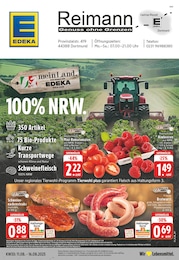 EDEKA Prospekt für Dortmund mit 24 Seiten EDEKA Prospekt für Dortmund: "Aktuelle Angebote", 24 Seiten, 11.08.2025 - 16.08.2025