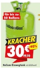 Mäc-Geiz Weimar - Helium-Einwegtank Angebot im Prospekt Helium-Einwegtank bei Mäc-Geiz im Weimar Prospekt für 30,00 €