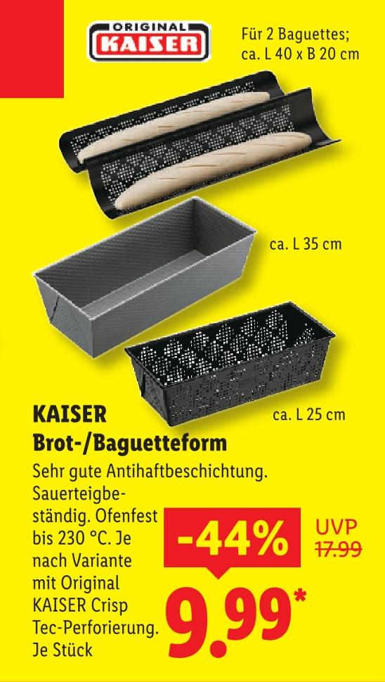 Brot-/Baguetteform
