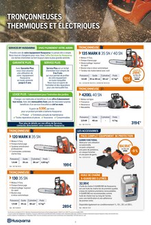 Catalogue Husqvarna à Saint-Vincent-de-Tyrosse cette semaine, valable du 15/09/2024 au 31/12/2024 Prospectus Husqvarna à Saint-Vincent-de-Tyrosse, "OFFRES EXCLUSIVES ET NOUVEAUTÉS AUTOMNE 2024", 16 pages de promos valables du 15/09/2024 au 31/12/2024