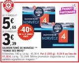 Saumon Fumé de Norvège - RONDE DES MERS en promo chez E.Leclerc Strasbourg à 3,39 €