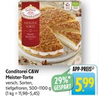 Conditorei C&W Meister-Torte Angebote bei EDEKA Freiburg für 5,99 €