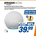 Echo Dot mit Uhr (5. Gen.) Angebote von Amazon bei expert Bornheim für 39,99 €