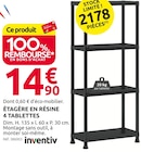 Étagère en résine 4 tablettes à Mr.Bricolage dans Cazalis Étagère en résine 4 tablettes à Mr.Bricolage dans Cazalis