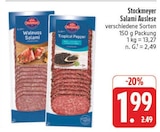 Walnuss Salami im Angebot bei EDEKA in Erlangen Walnuss Salami Angebote von Stockmeyer bei EDEKA Erlangen für 1,99 €