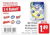 Kraft-Aktiv-Duftspender im Angebot bei EDEKA in Speyer Kraft-Aktiv-Duftspender Angebote von WC Frisch bei EDEKA Speyer für 1,49 €