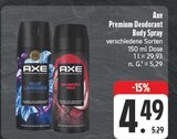 Blue Lavender Premium Deodorant Body Spray im Angebot bei EDEKA in Amberg Blue Lavender Premium Deodorant Body Spray Angebote von Axe bei EDEKA Amberg für 4,49 €