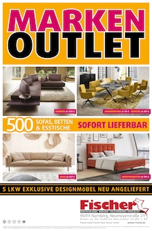 Aktueller Polstermöbel Fischer Prospekt für Markt Nordheim und Ungebung, Seite zum blättern Polstermöbel Fischer Prospekt MARKEN OUTLET mit Seite in Markt Nordheim und Umgebung