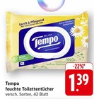 feuchte Toilettentücher Angebote von Tempo bei E center Reutlingen für 1,39 €