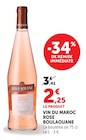 Vin du Maroc Rosé - BOULAOANE en promo chez Super U Mons-en-Barœul à 2,25 €