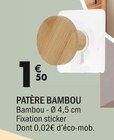 Patère Bambou en promo chez La Foir’Fouille Le Mans à 1,50 €