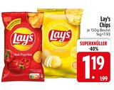 Red Paprika Chips im EDEKA Prospekt Red Paprika Chips von Lay's im aktuellen EDEKA Prospekt für 1,19 €