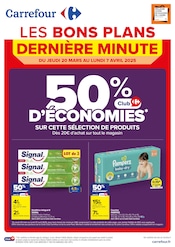 Prospectus Carrefour à Villeneuve-la-Garenne, "LES BONS PLANS DERNIÈRE MINUTE", 6 pages de promos valables du 20/03/2025 au 07/04/2025