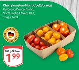 Aktuelle Tomaten Angebote bei GLOBUS in Saarbrücken Aktuelles Cherrytomaten-Mix rot/gelb/orange Angebot bei GLOBUS in Saarbrücken ab 1,99 €