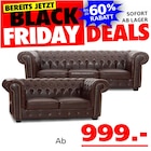 Edinburgh 3-Sitzer + 2-Sitzer Sofa, Chesterfield 3-Sitzer + 2-Sitzer Sofa Angebote von Seats and Sofas bei Seats and Sofas Fürth für 999,00 €