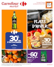 Prospectus Supermarchés Carrefour Market en cours à Saint-Séverin et alentours, "PLATS D’HIVER", 54 pages, 27/01/2026 - 08/02/2026 Catalogue Supermarchés Carrefour Market en cours à Saint-Séverin et alentours, "PLATS D’HIVER", 54 pages, 27/01/2026 - 08/02/2026