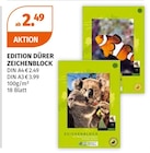 Edition Dürer Zeichenblock DIN A4 für 2,49 € bei Müller im Angebot Edition Dürer Zeichenblock DIN A4 im aktuellen Müller Prospekt